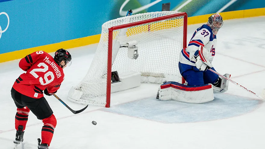 MacKinnon misses open net